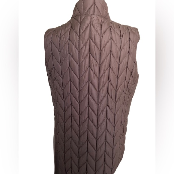 Brown Coldwater Creek Sleeveless Quilted Vest Size M - Picture 2 of 4